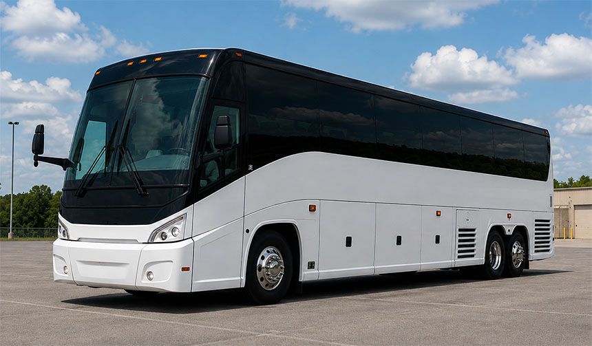 56-passenger charter bus in Columbus, OH